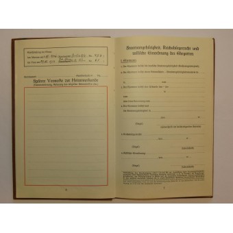 Libro de ascendencia tercero Reich. Espenlaub militaria